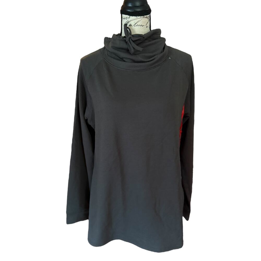 32 Degrees Heat Green Cowl Turtleneck Stretch Pullover Medium NWOT